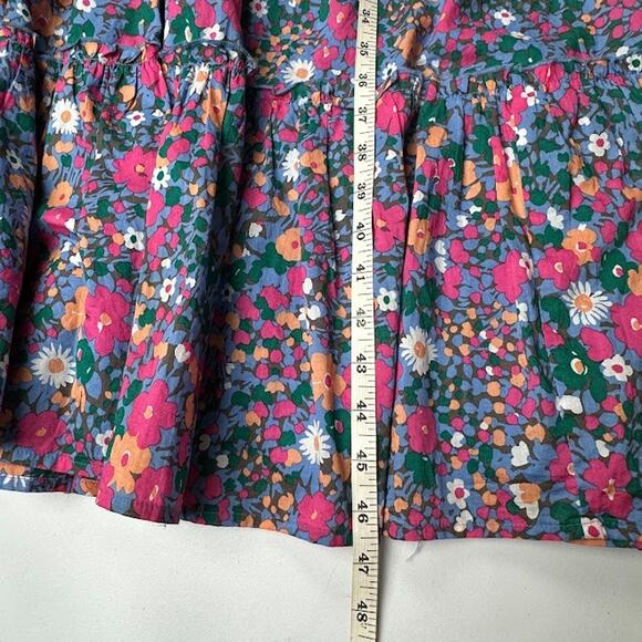 Rails Dress Womens Large Pink Amellia Leilani Floral Tiered Cottage Peasant - Picture 14 of 16